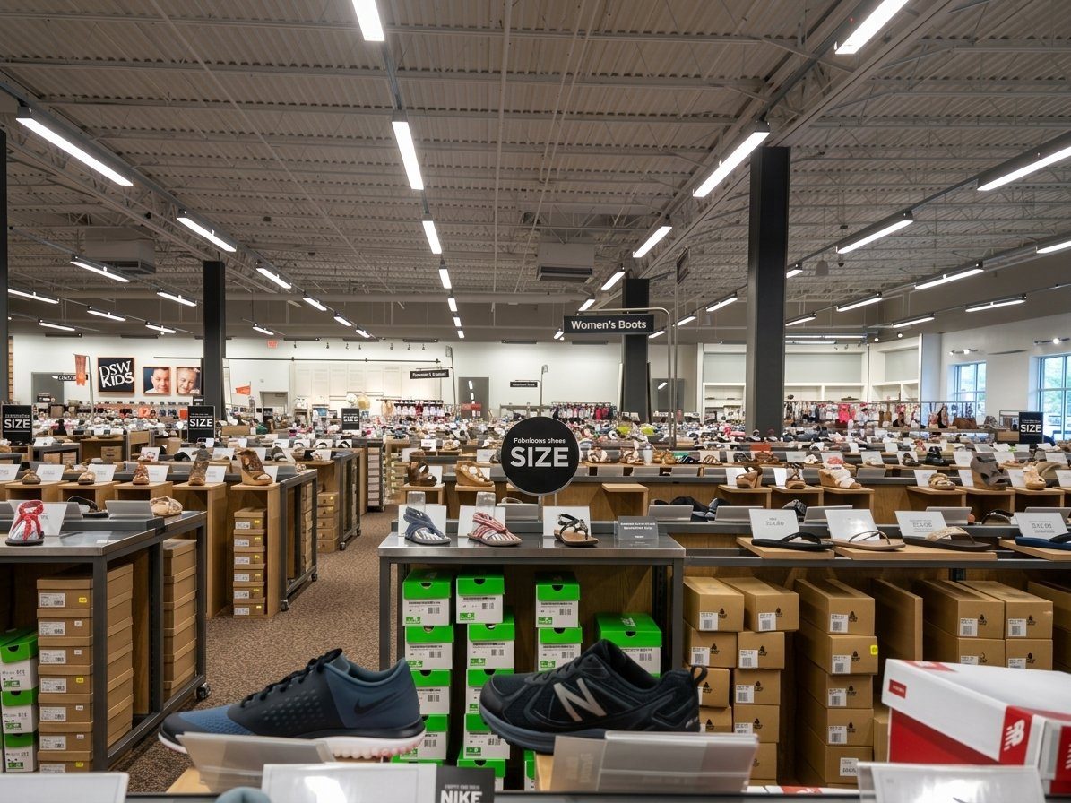 DSW interior view, Riverhead, NY